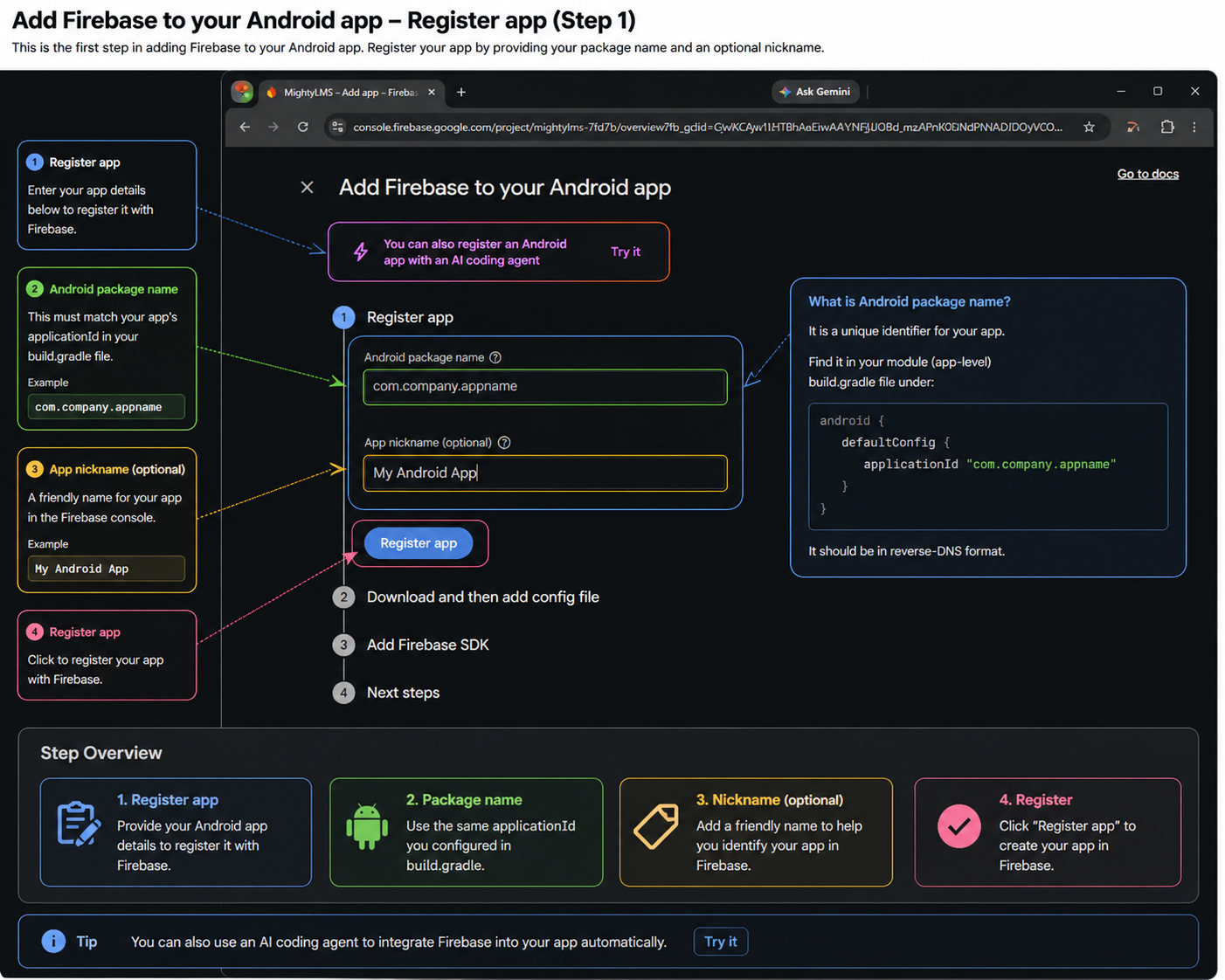 Firebase Android Registration
